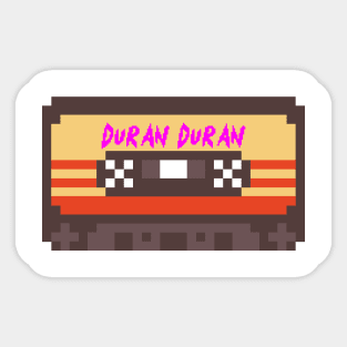 Duran Duran 8bit cassette Sticker